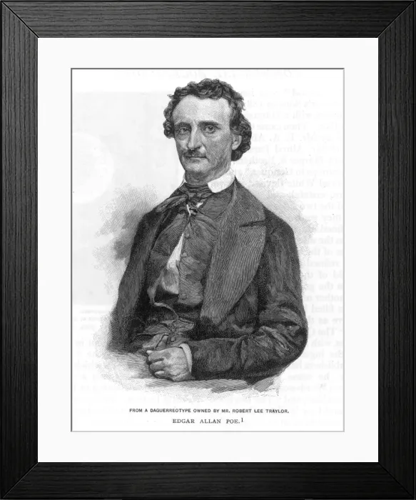Framed Print : POE. EDGAR ALLAN POE American writer Framed Print : POE. EDGAR ALLAN POE American writer