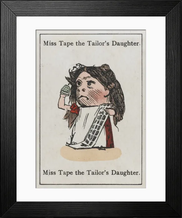 Framed Print : Tailoring / Miss Tape Framed Print : Tailoring / Miss Tape
