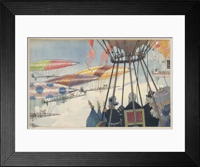 Framed Print : Future Airship Race Framed Print : Future Airship Race