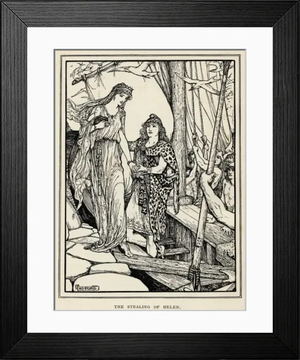Framed Print : Helen Abducted (Hj Ford) Framed Print : Helen Abducted (Hj Ford)