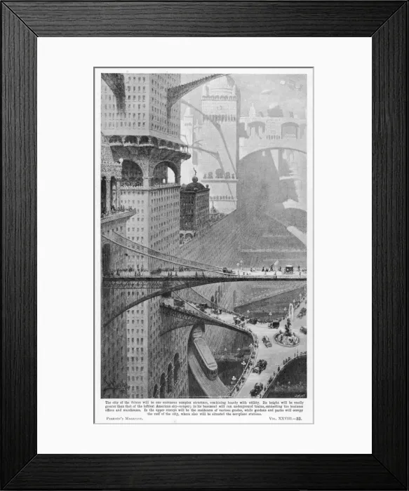 Framed Print : City of the Future Framed Print : City of the Future