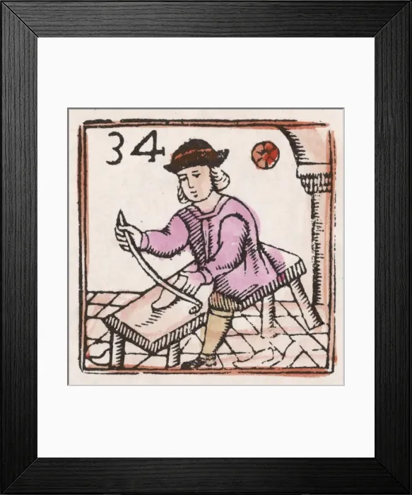 Framed Print : C17 Shoemaker / Woodcut Framed Print : C17 Shoemaker / Woodcut