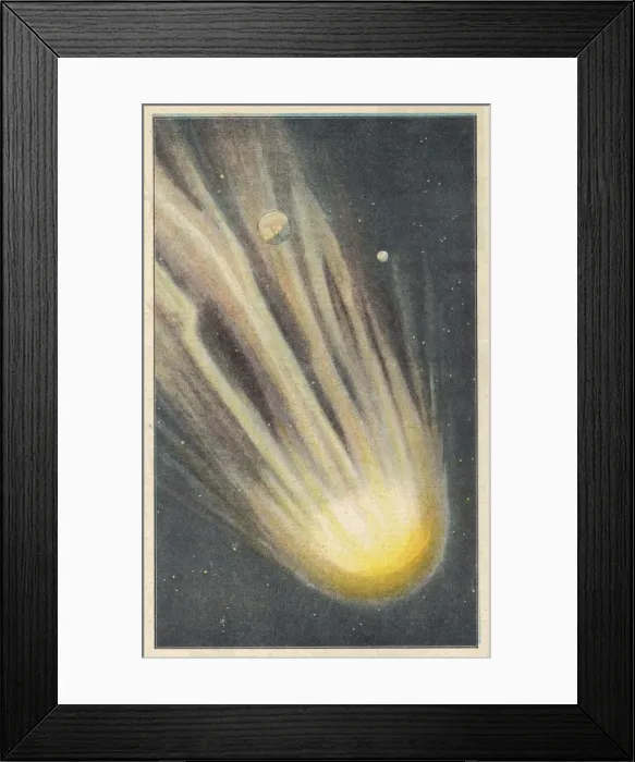 Framed Print : Earth and Comet Framed Print : Earth and Comet