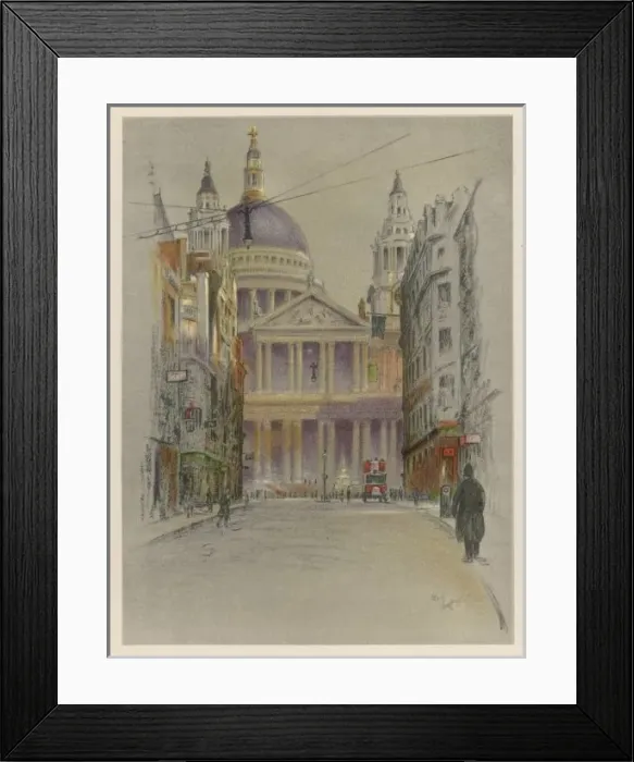 Framed Print : ST PAULs CATHEDRAL 1924 Framed Print : ST PAULs CATHEDRAL 1924