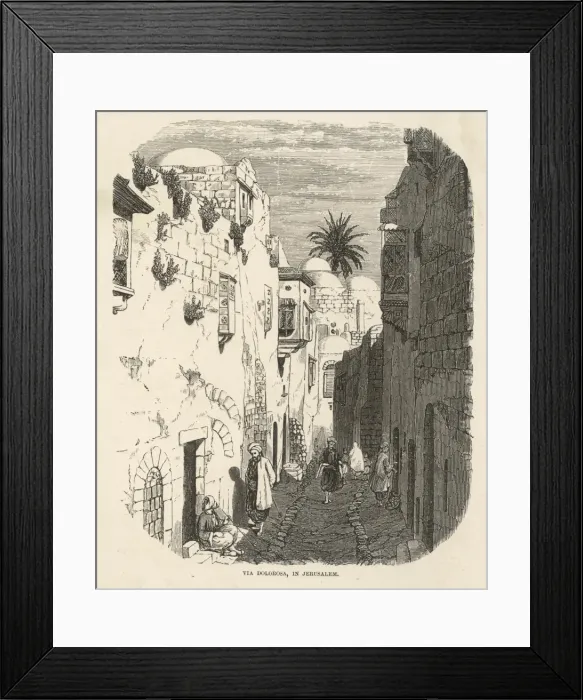 Framed Print : Jerusalem / Via Dolorosa Framed Print : Jerusalem / Via Dolorosa