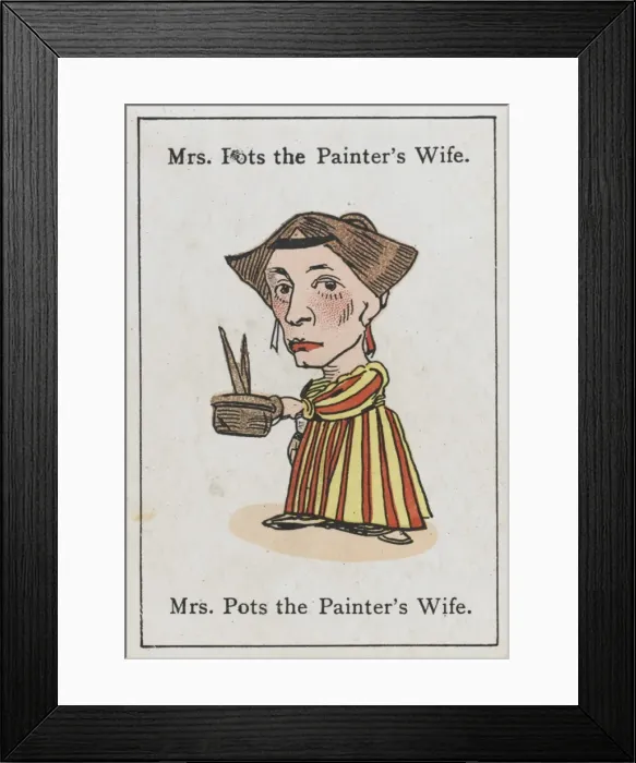 Framed Print : Happy Families / Mrs Pots Framed Print : Happy Families / Mrs Pots