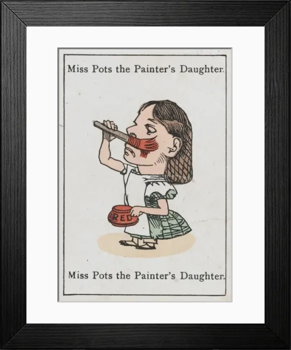 Framed Print : Happy Families / Miss Pots Framed Print : Happy Families / Miss Pots
