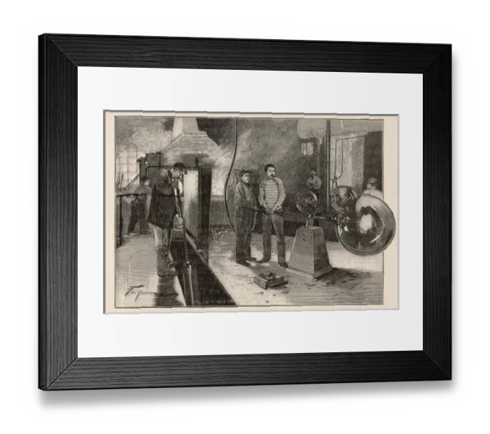 Framed Print : Glass Blowing, France Framed Print : Glass Blowing, France