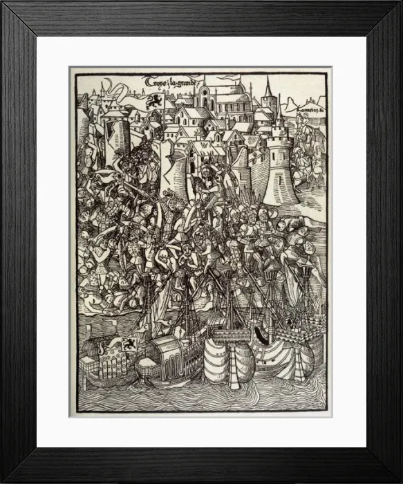 Framed Print : Siege of Troy (Lefevre) Framed Print : Siege of Troy (Lefevre)
