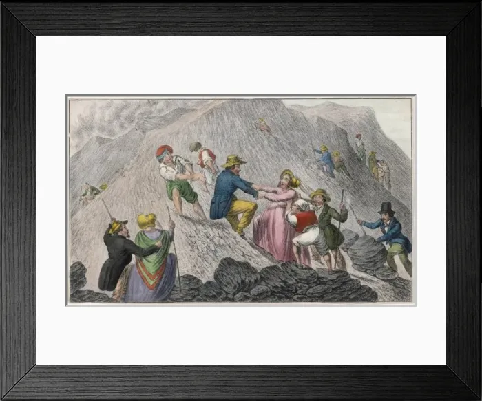 Framed Print : Tourists on Vesuvius - 1 Framed Print : Tourists on Vesuvius - 1