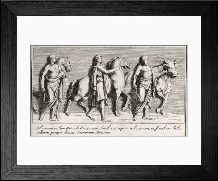 Framed Print : Furneral of Patroclus Framed Print : Furneral of Patroclus
