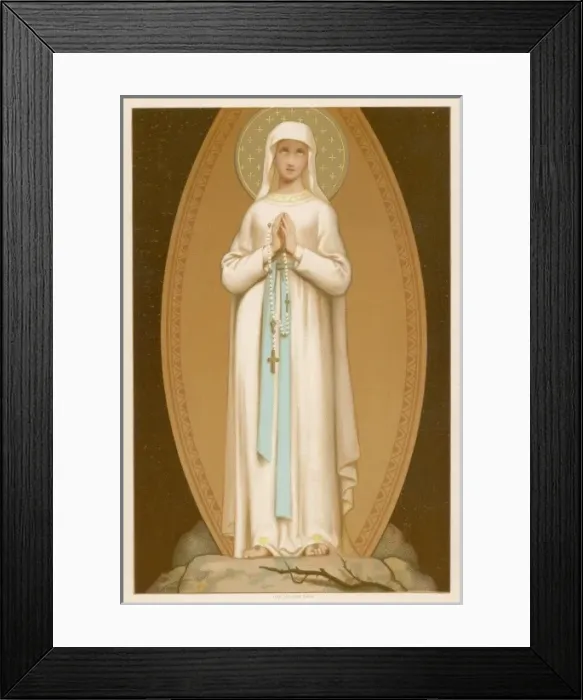 Framed Print : Lourdes / Image of Mary Framed Print : Lourdes / Image of Mary
