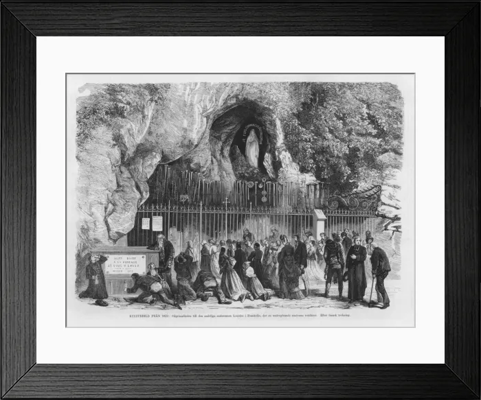 Framed Print : The Grotto in 1875 Framed Print : The Grotto in 1875