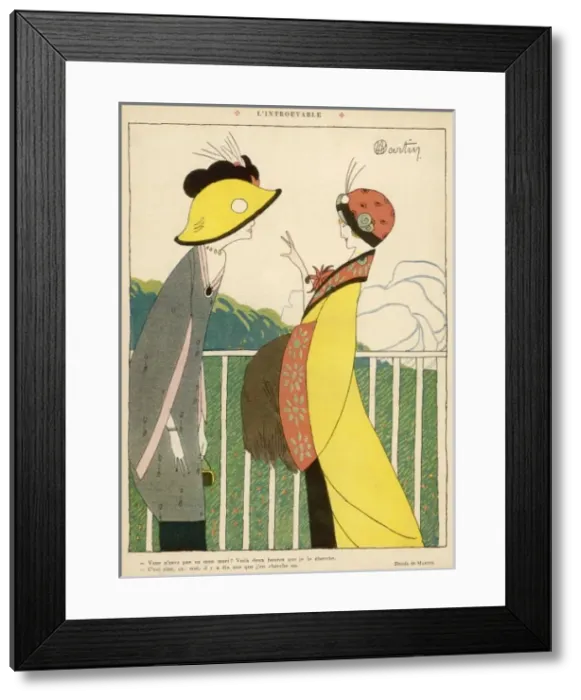 Framed Print : Social / French Women 1911 Framed Print : Social / French Women 1911