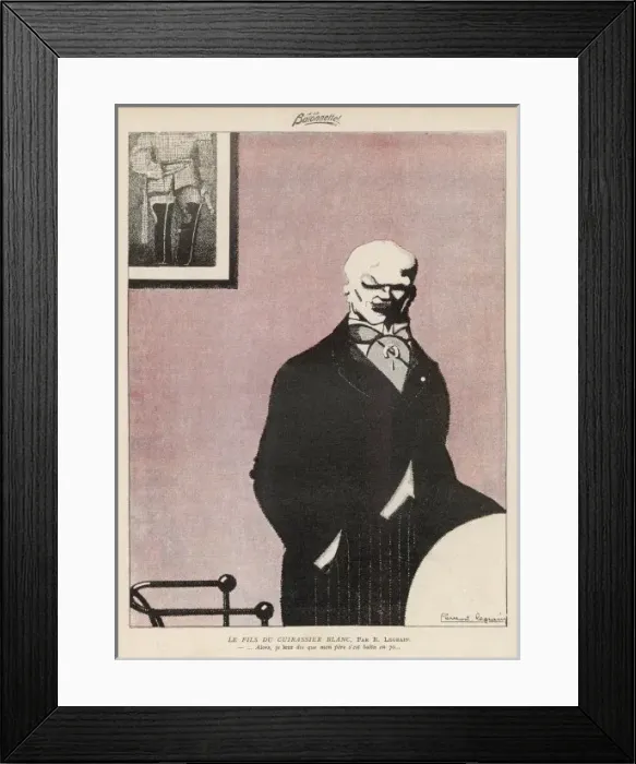 Framed Print : Male Type / Legrain 1915 Framed Print : Male Type / Legrain 1915