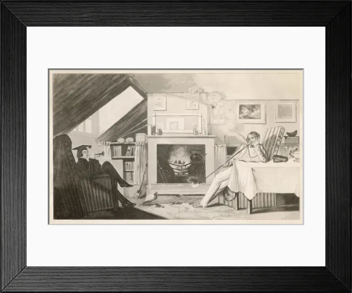 Framed Print : Oxford Univ Students 19C Framed Print : Oxford Univ Students 19C