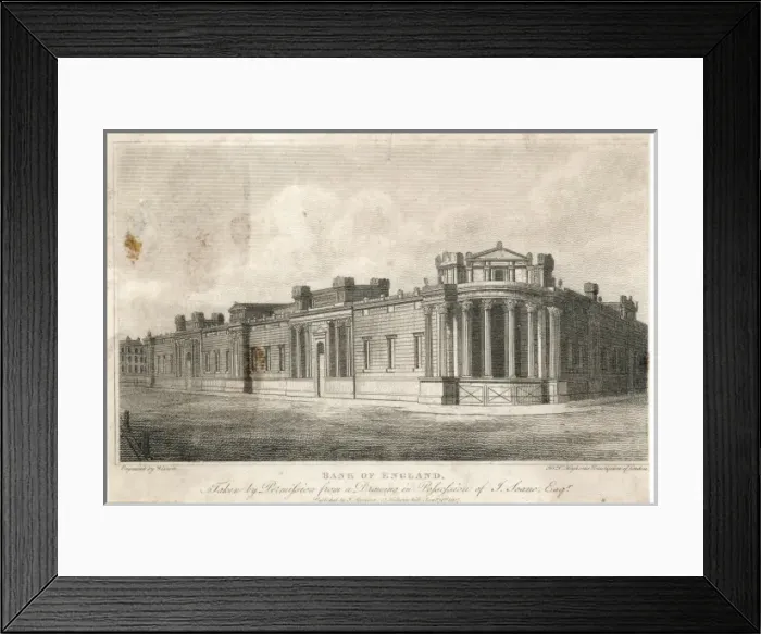 Framed Print : Bank of England / 1807 Framed Print : Bank of England / 1807