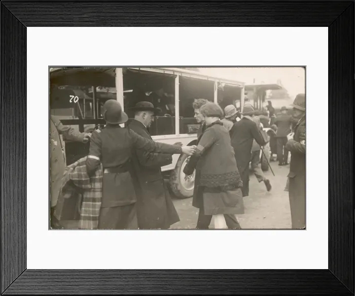 Framed Print : Arriving by Coach Framed Print : Arriving by Coach
