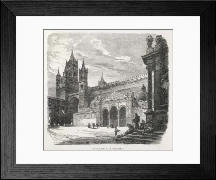 Framed Print : Palermo Cathedral 1875 Framed Print : Palermo Cathedral 1875