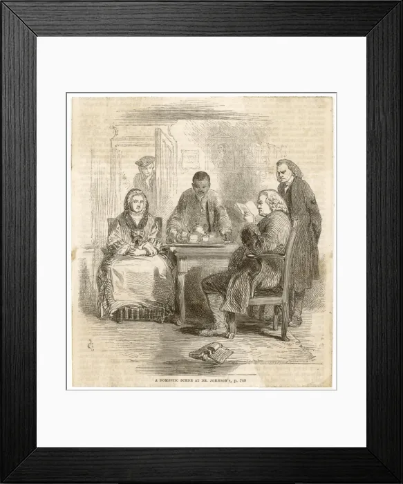 Framed Print : Dr Johnson / At Home Framed Print : Dr Johnson / At Home