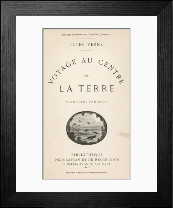 Framed Print : Verne, Centre of Earth Framed Print : Verne, Centre of Earth