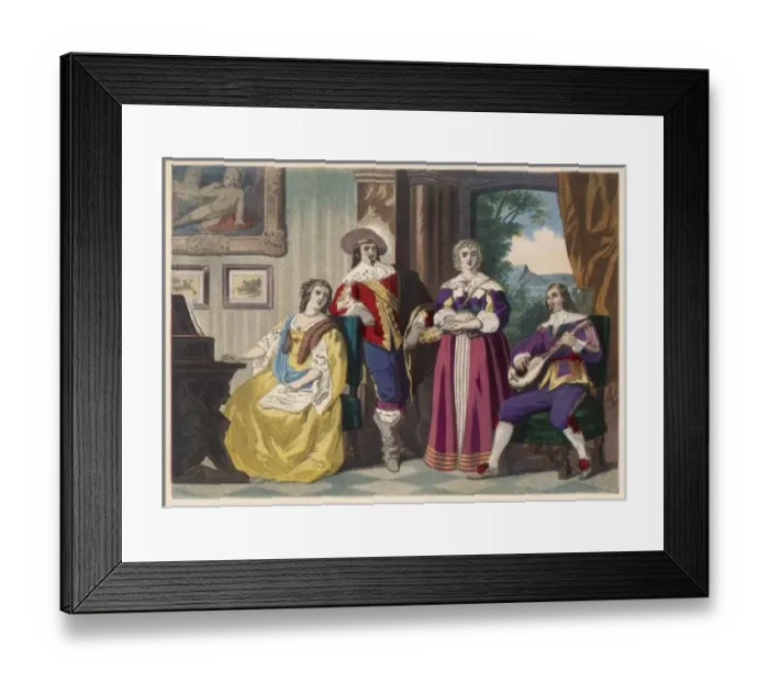 Framed Print : Costume / Family, 1670 Framed Print : Costume / Family, 1670