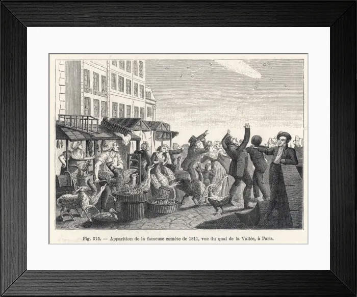 Framed Print : Comet of 1811 over Paris Framed Print : Comet of 1811 over Paris