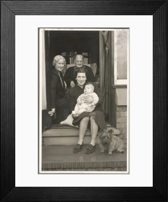Framed Print : Four Generations / Women Framed Print : Four Generations / Women