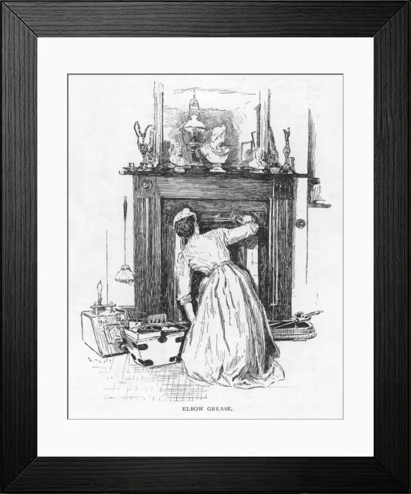 Framed Print : Housemaid and Grate Framed Print : Housemaid and Grate