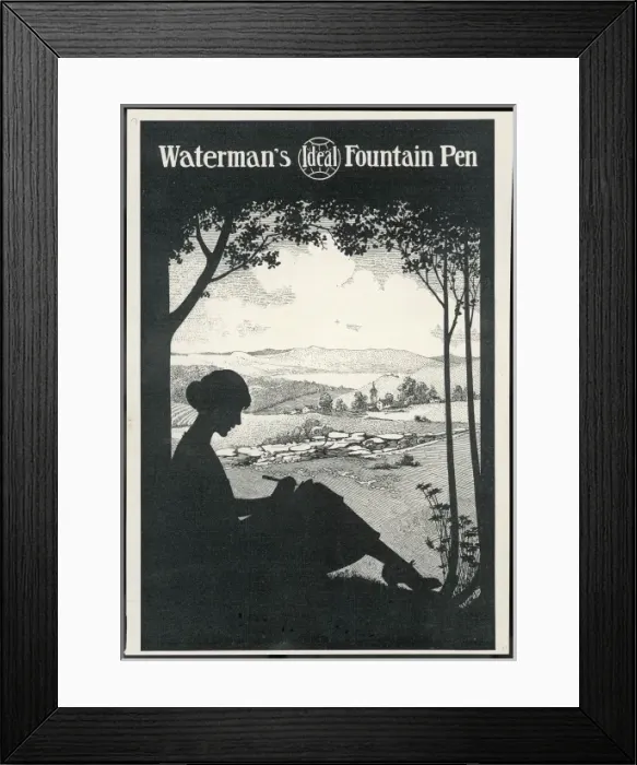 Framed Print : Advert / Watermans Pen Framed Print : Advert / Watermans Pen