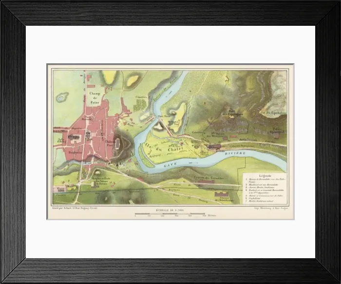 Framed Print : Lourdes in 1877 Framed Print : Lourdes in 1877