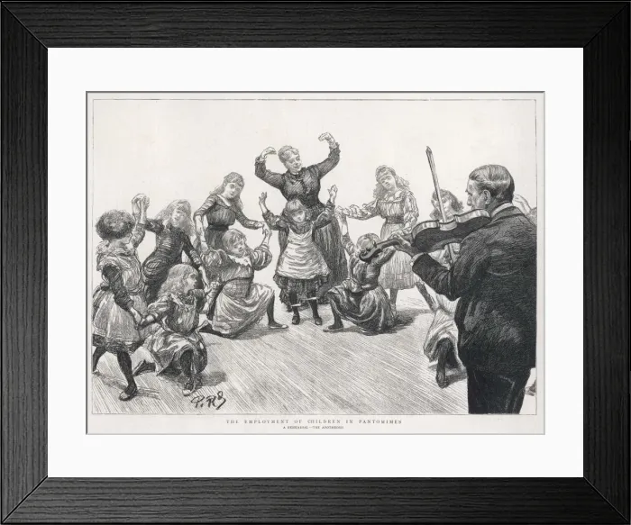Framed Print : Pantomime Rehersal / Kids Framed Print : Pantomime Rehersal / Kids