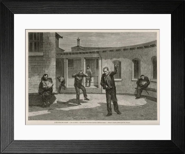 Framed Print : Sainte-Anne Asylum / 1871 Framed Print : Sainte-Anne Asylum / 1871