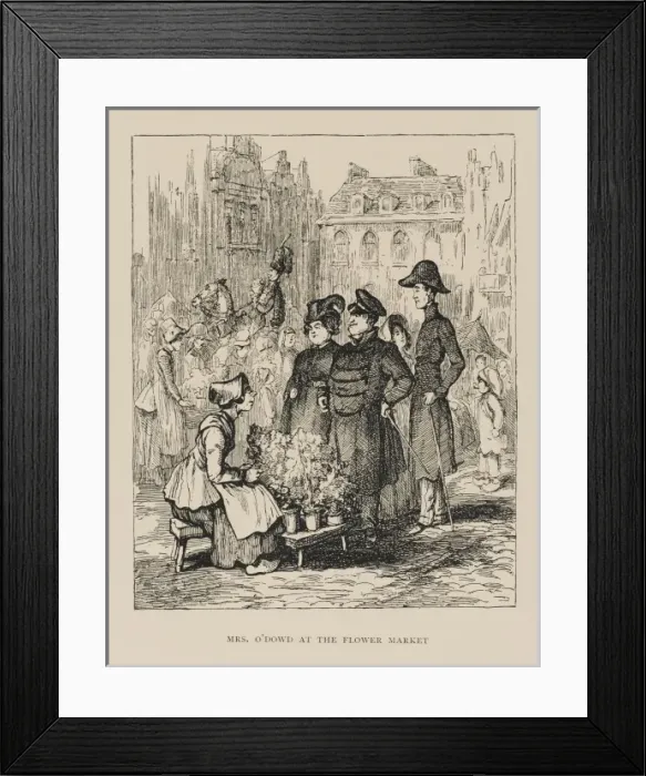 Framed Print : Vanity Fair / Flower Markt Framed Print : Vanity Fair / Flower Markt