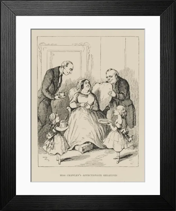 Framed Print : Vanity Fair / Miss Crawley Framed Print : Vanity Fair / Miss Crawley
