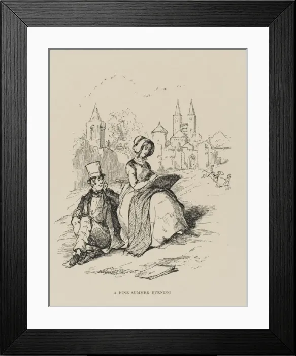 Framed Print : Sketching Outdoors Framed Print : Sketching Outdoors