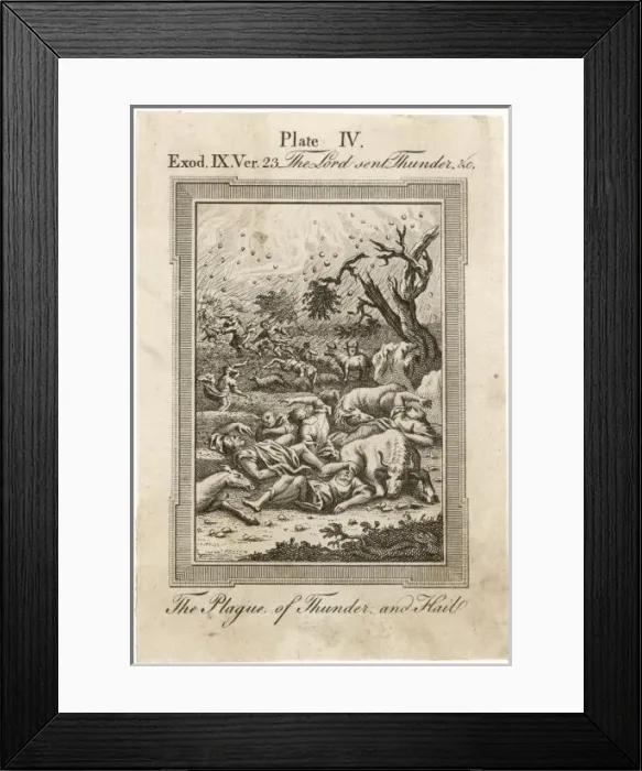 Framed Print : The Plague of Hail Framed Print : The Plague of Hail