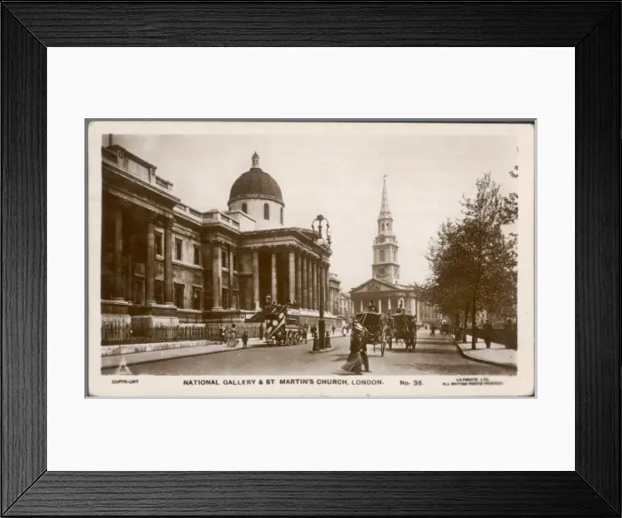 Framed Print : Trafalgar Sq / Photo / 1902 Framed Print : Trafalgar Sq / Photo / 1902