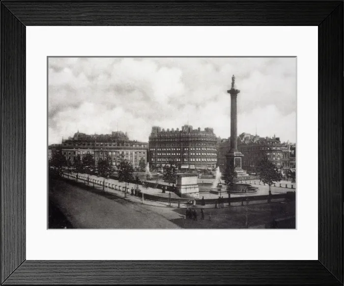 Framed Print : Trafalgar Sq / Photo / 1890 Framed Print : Trafalgar Sq / Photo / 1890