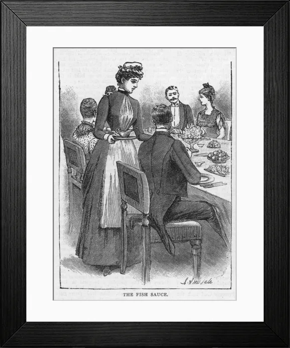 Framed Print : Serving Sauce