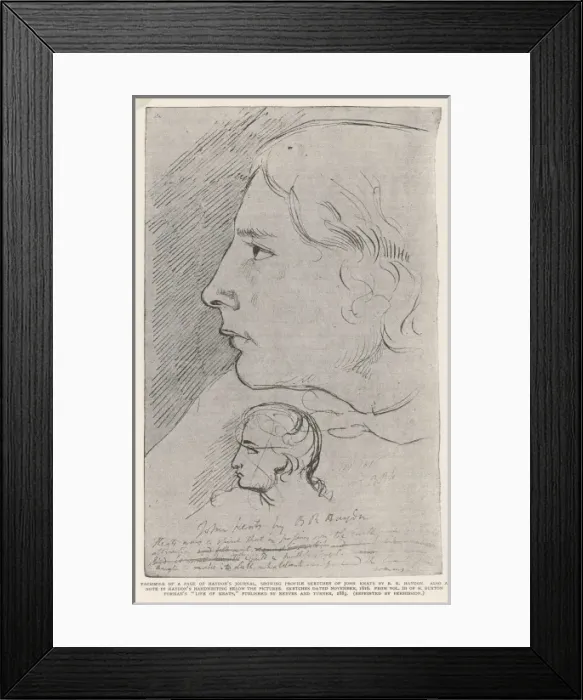 Framed Print : John Keats / Haydon Sketch Framed Print : John Keats / Haydon Sketch