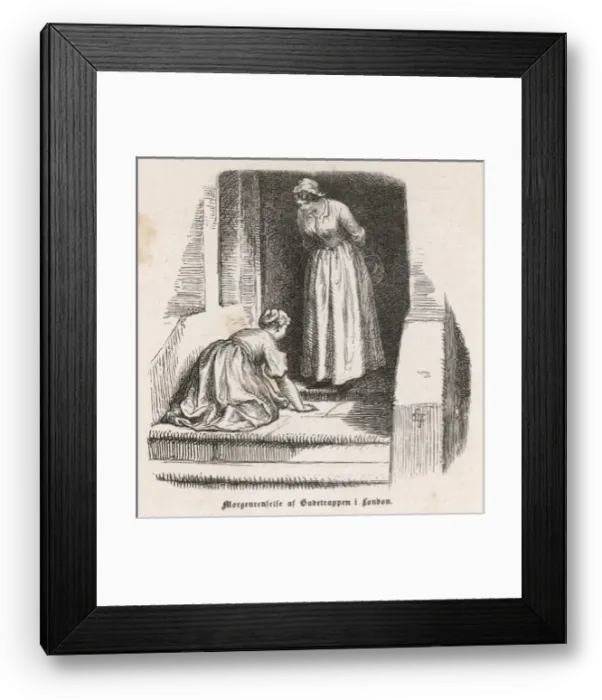 Framed Print : Scrubbing Step Framed Print : Scrubbing Step