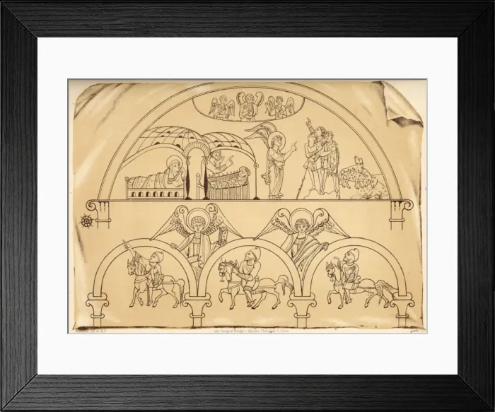 Framed Print : Nt / Shepherds & Angel Framed Print : Nt / Shepherds & Angel