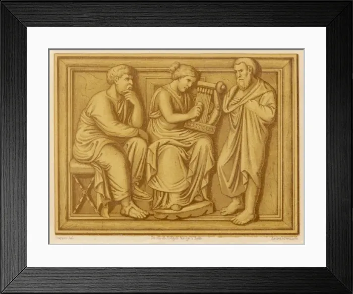 Framed Print : Roman Playing a Lyre Framed Print : Roman Playing a Lyre
