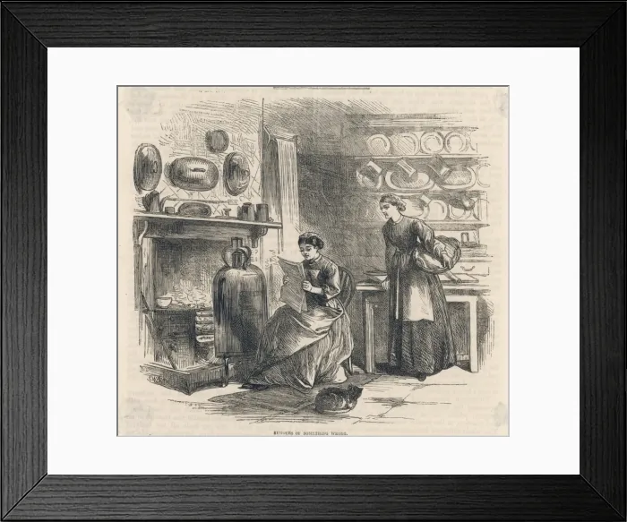 Framed Print : Cook & Housemaid Framed Print : Cook & Housemaid