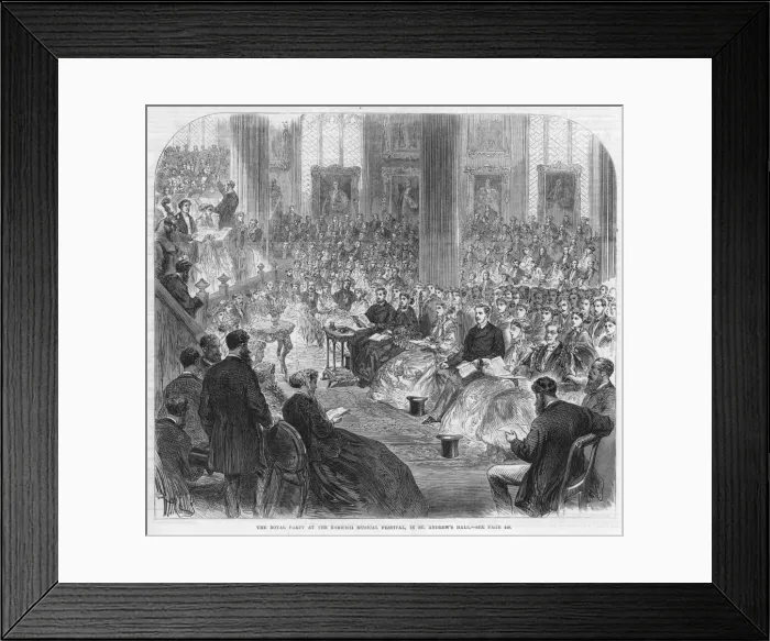 Framed Print : Edward Vii / Concert / 1866 Framed Print : Edward Vii / Concert / 1866