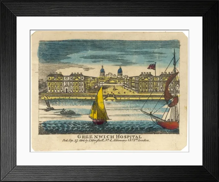 Framed Print : Greenwich Hospital / 1800 Framed Print : Greenwich Hospital / 1800