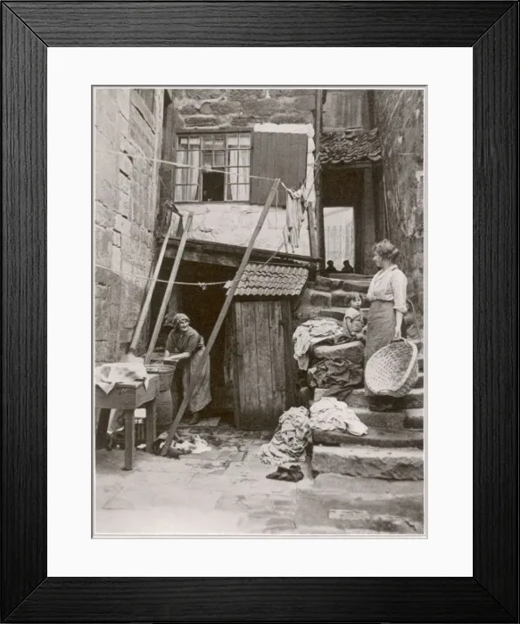 Framed Print : Washing Day in York Framed Print : Washing Day in York