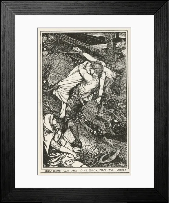 Framed Print : Fairies / Wife Rescued Framed Print : Fairies / Wife Rescued