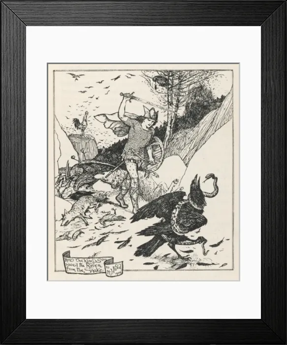 Framed Print : The Battle of the Birds Framed Print : The Battle of the Birds